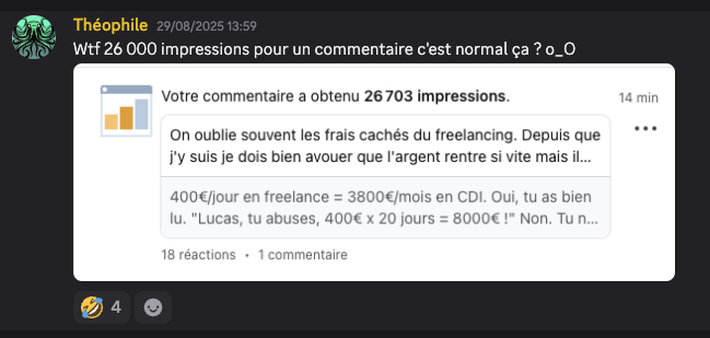 Réaction Théophile — 26 703 impressions